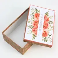 Набор подарочных коробок 10 в 1 Flowers, 32.5&times;20&times;12.5 - 12&times;7&times;4 см