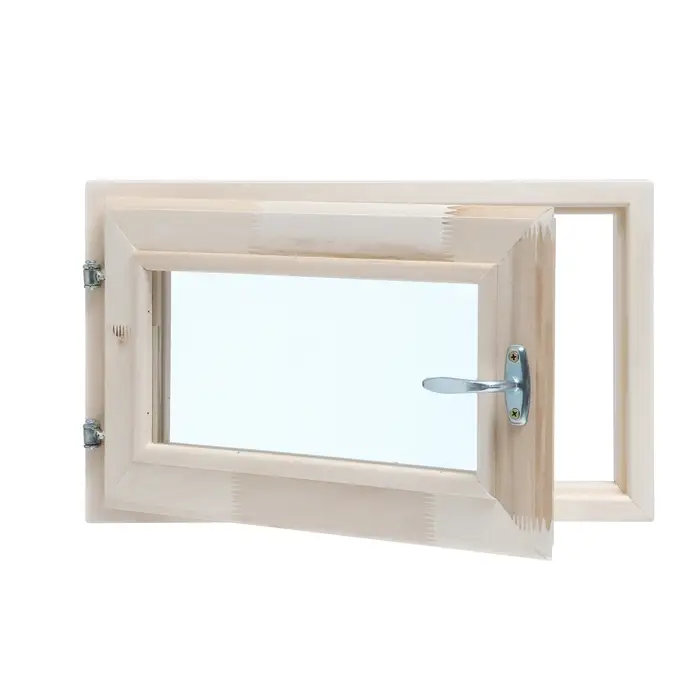 Окно деревянное, 30&times;50 см, двойное стекло, липа