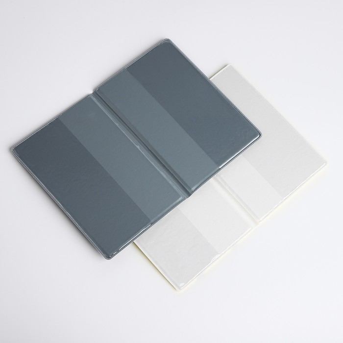 Подарочный набор: 2 обложки для паспорта, цвет чёрный/жёлтый