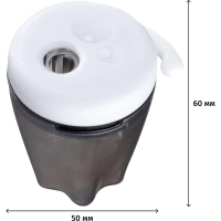 Точилка Kores Spooky с контейнером 2 отв, светящ в темноте, цв в асс 35819