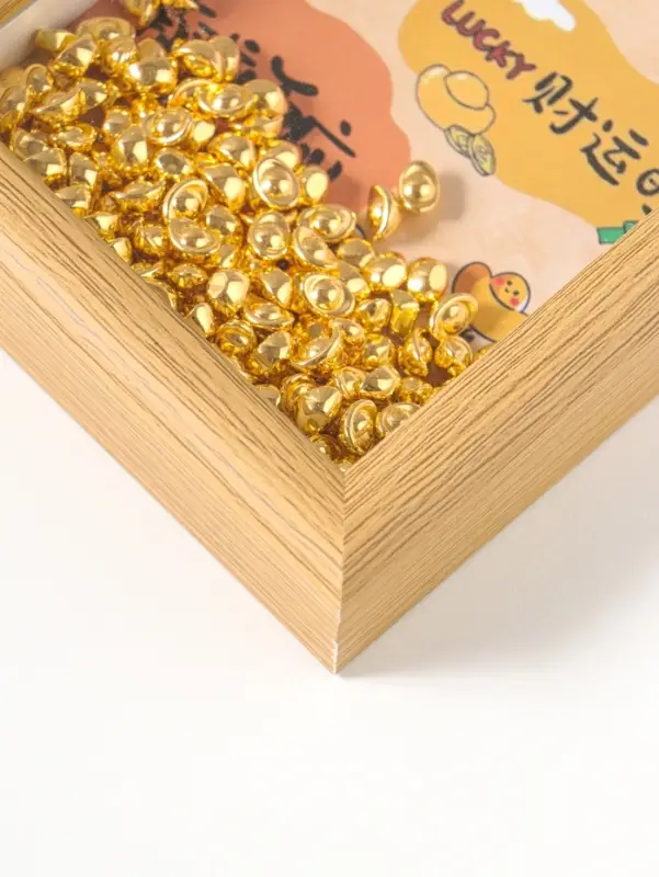 Настенный декор, панно в раме &laquo;Золотые слитки: Счастливчик&raquo;, 3&times;12.3&times;17.2 см