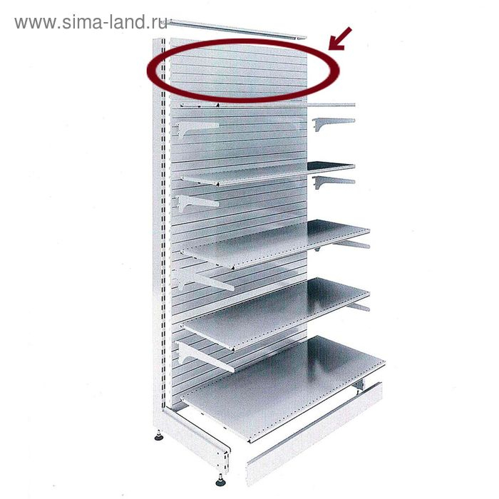 Панель для стеллажа, 35×90 см, перфорированная, шаг 2,5 см, цвет белый Панель для стеллажа, 35×90 см, перфорированная, шаг 2,5 см, цвет белый