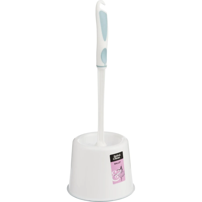 Ершик для унитаза Софтэль / WC Ballet белый/бирюзо