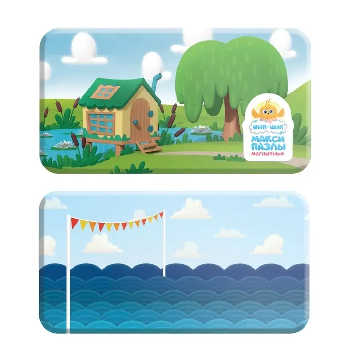 Магнитные макси-пазлы в металлической коробке "ЦЫПА"