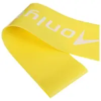 Фитнес-резинка ONLYTOP, 30&times;5&times;0.07 см, нагрузка 5 кг, цвет жёлтый