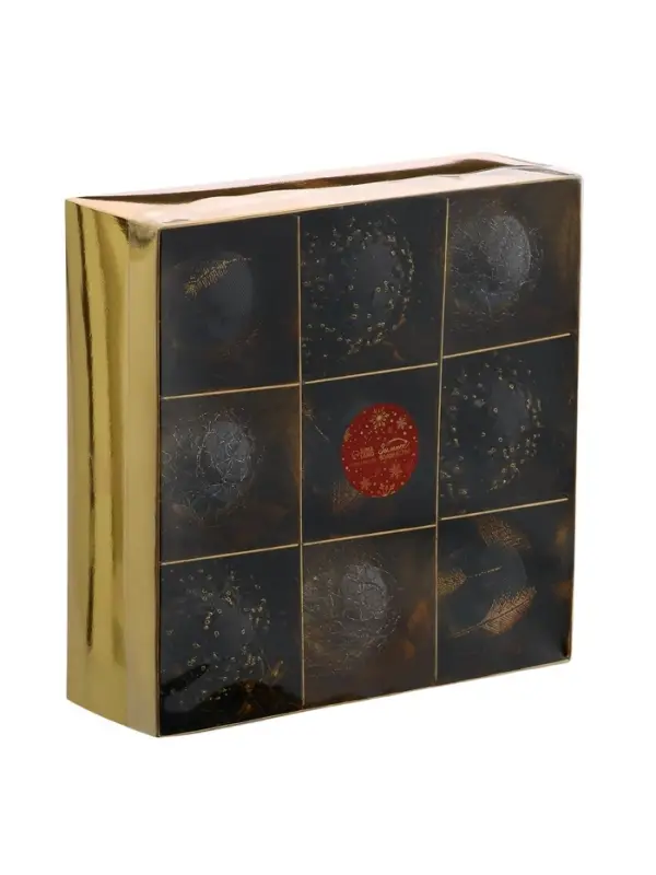 Набор шаров пластик d-8 см, 9 шт Набор шаров пластик d-8 см, 9 шт "Шаннен" перья