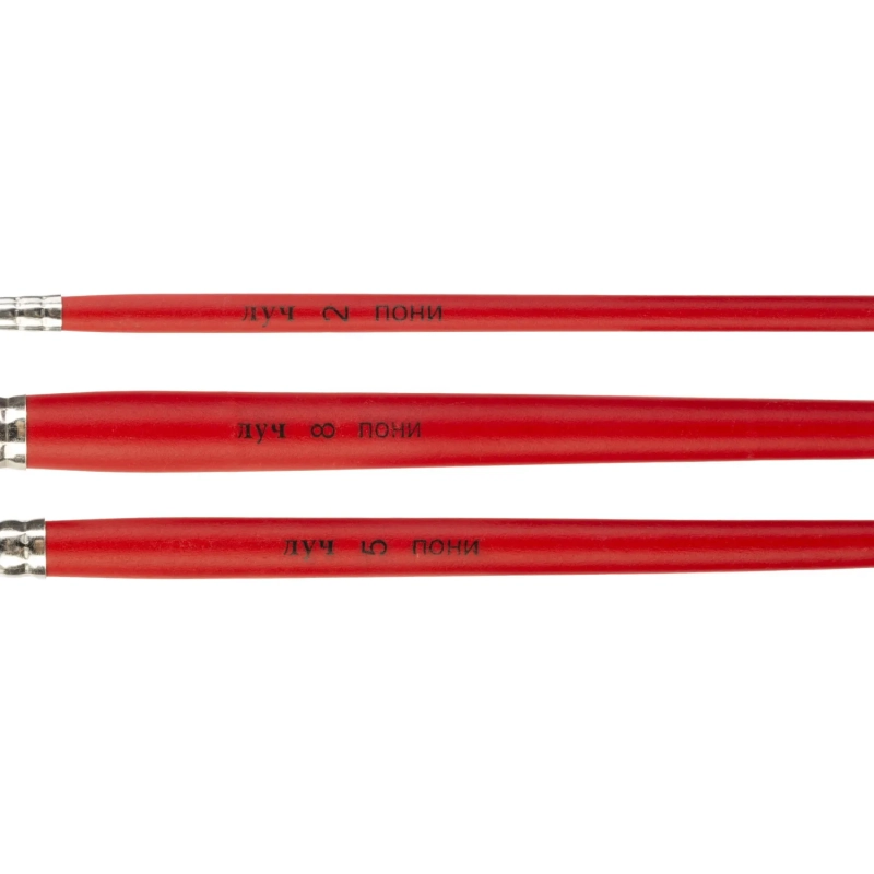 Набор кистей Классика цвета, 3 шт. ПОНИ (круглые № 2, 5, 8) 33С 2177-08