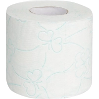 Бумага туалетная Luscan Comfort 2сл бел с зел тисн яблок 100%цел 21,9м4р/уп