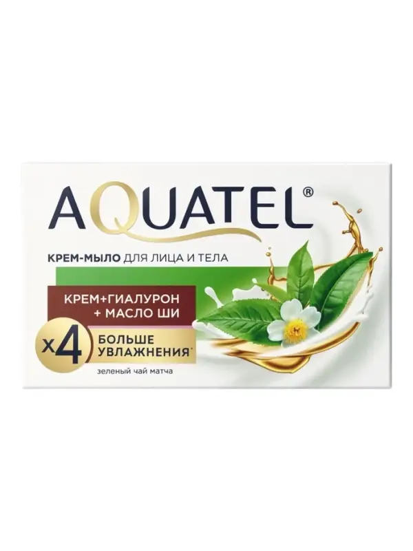 Крем-мыло для рук твердое Aquatel &laquo;Зеленый чай матча&raquo;, 90 г