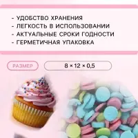 Посыпка кондитерская Preston декоративные «Радуга-конфетти», 7 г