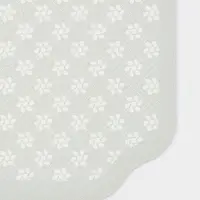 Коврик для сушки посуды Доляна Daisies, влаговпитывающий, 45&times;30 см, серый