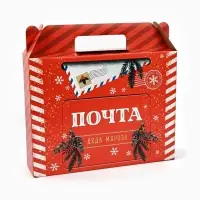 Коробка подарочная, самосборная &laquo;Почта Деда Мороза&raquo;, 33.7&times;25.7&times;7.9 см