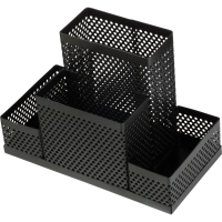 Подставка-органайзер Attache 4отдел башня 110х160х80мм металл сетка черная