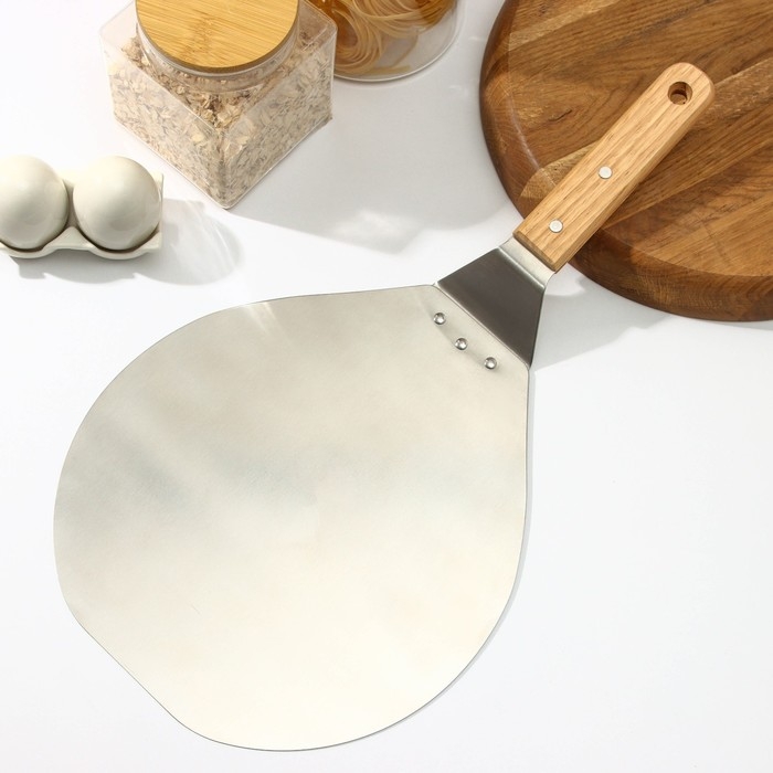 Лопатка для пиццы Доляна «Салем», 44,5×25×6 см, рабочая часть d=25 см Лопатка для пиццы Доляна «Салем», 44,5×25×6 см, рабочая часть d=25 см