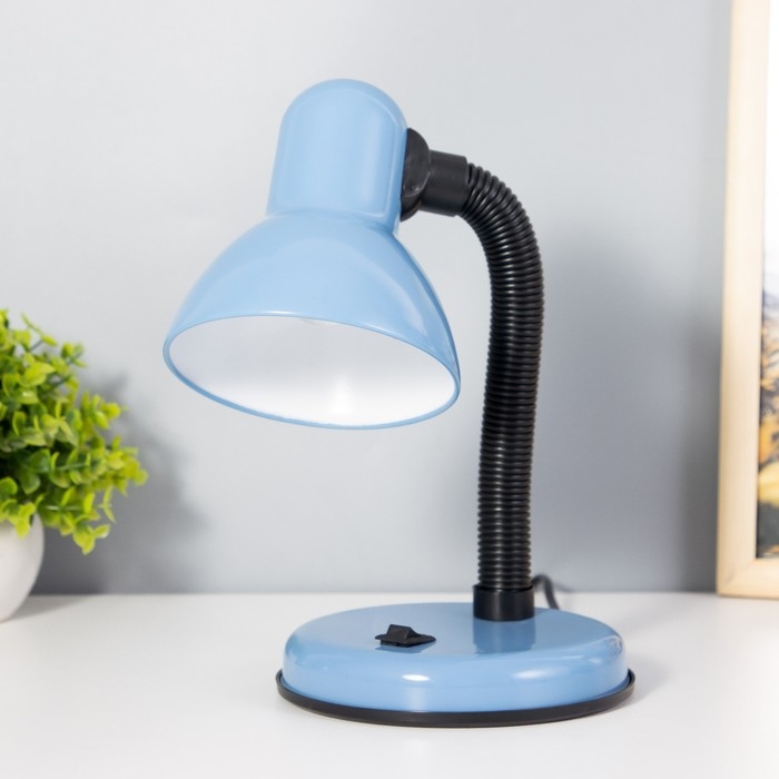 Лампа настольная Е27, с выкл. (220В) голубая (203В) RISALUX Лампа настольная Е27, с выкл. (220В) голубая (203В) RISALUX