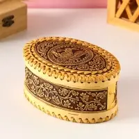 Шкатулка овальная "Маленькая Белочка", 14х9х6см, береста