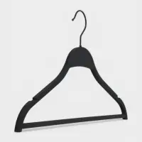 Плечики - вешалки для одежды LaDо́m, пластик софт тач, 40.5&times;23.5&times;1 см, 3 шт., с перекладиной