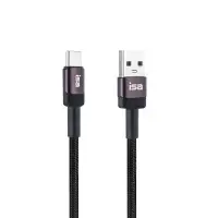 Кабель USB на Type-C 1m 2A BX-3 ISA черно-фиолетовый