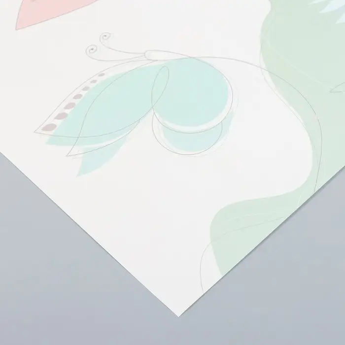 Бумага для скрапбукинга "Порхающие бабочки" плотность 180 гр 30,5х32 см