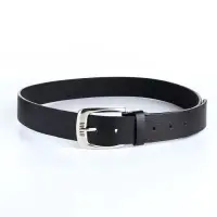 Ремень мужской, ширина 3.6 см, винт, пряжка металл, чёрный