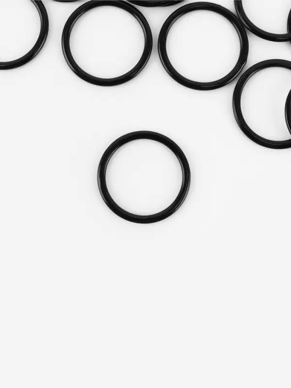 Кольцо для бретелей, металлическое, 15 мм, 20 шт., чёрное Кольцо для бретелей, металлическое, 15 мм, 20 шт., чёрное