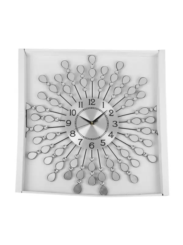 Часы настенные интерьерные &laquo;Лепестки&raquo;, металл, бесшумные, плавный ход, d=59 см, циферблат d=22 см, от батарейки 1&times;АА