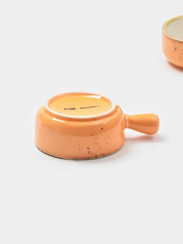 Кокотницы Magistro «Церера», набор 2 шт., 100 мл, d=7.5 см, фарфор, оранжевые Кокотницы Magistro «Церера», набор 2 шт., 100 мл, d=7.5 см, фарфор, оранжевые