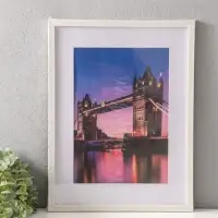 Фоторамка для фото 30х40 см, с паспарту 21х30 см, Lumo, белый