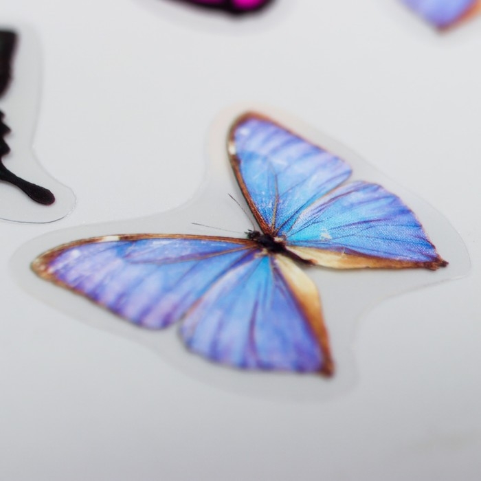 Наклейки для творчества "Бабочки в банке" набор 35 шт 13,3х9,2 см