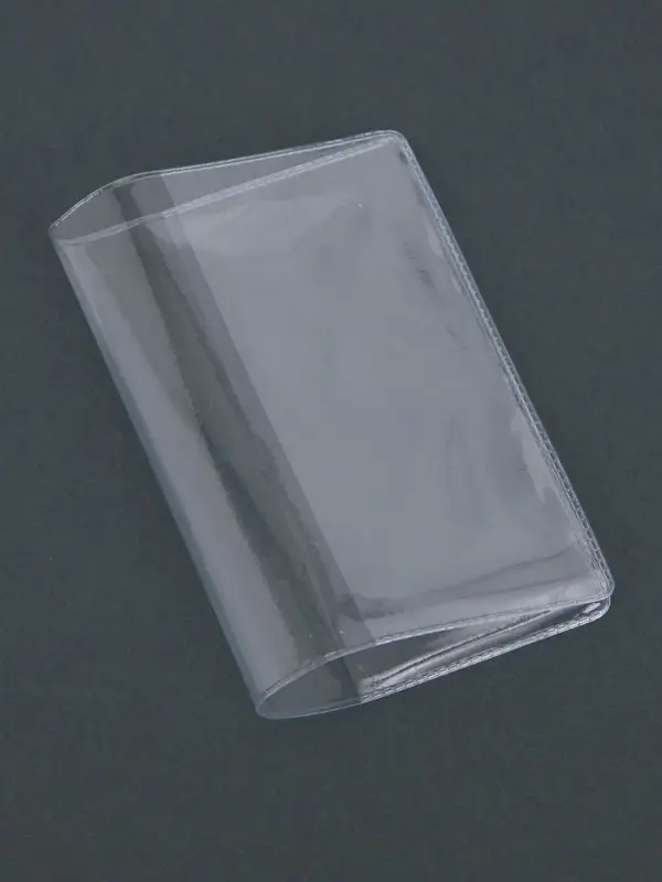 Обложка для пенсионного удостоверения, 100 мкн, прозрачная