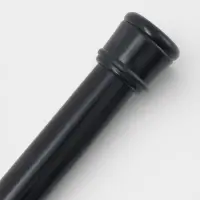 Карниз для ванной комнаты "Классик" 110-200 см, цвет черный