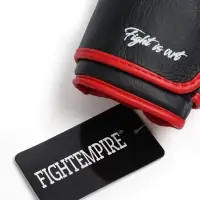 Боксерские перчатки FIGHT EMPIRE, ART, натуральная кожа, чёрные, размер 14 oz