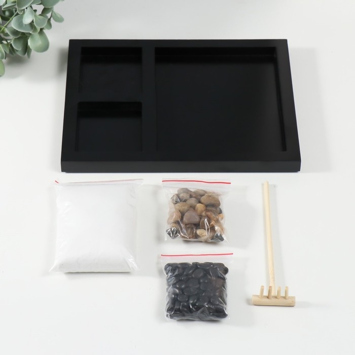 Сад камней Дзен  Сад камней Дзен "Песок и камни" 1,2х21,5х17,5 см