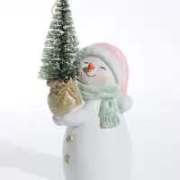 Фигурка с подсветкой &laquo;Снеговичок с ёлочкой&raquo; 5&times;6.5&times;12 см
