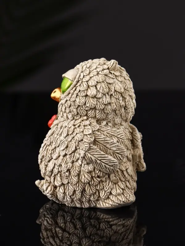 Фигурка гипс &laquo;Филин с бантом&raquo;, 8&times;6&times;6.5 см, бежевый