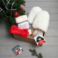 Набор подарочный «Новый год: Warm winter wishes» полотенце и аксессуары