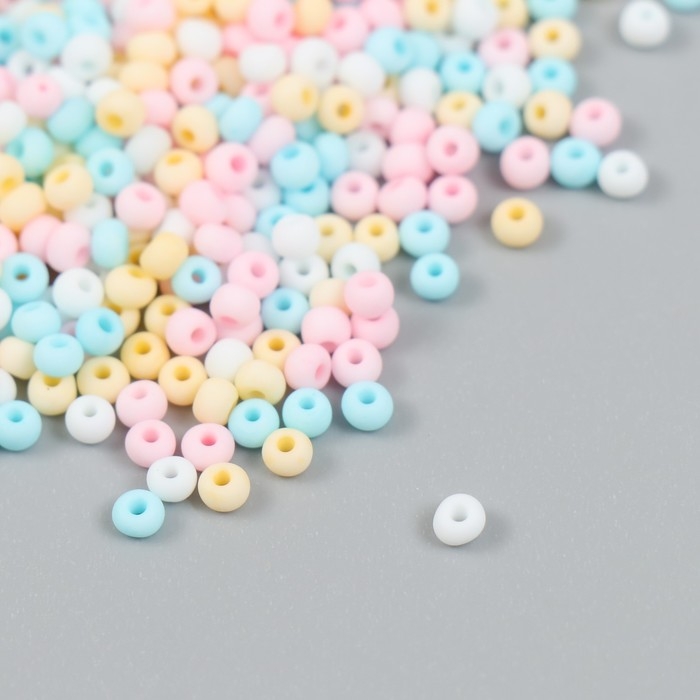 Бисер стекло 8/0  Бисер стекло 8/0 "Перламутр. Меланж. Летнее утро" 20 гр