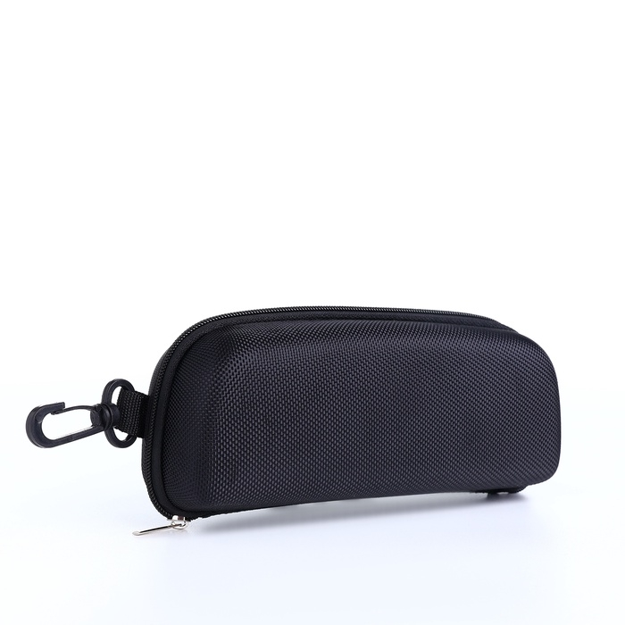 Футляр для очков на молнии, длина 17 см, цвет чёрный Футляр для очков на молнии, длина 17 см, цвет чёрный