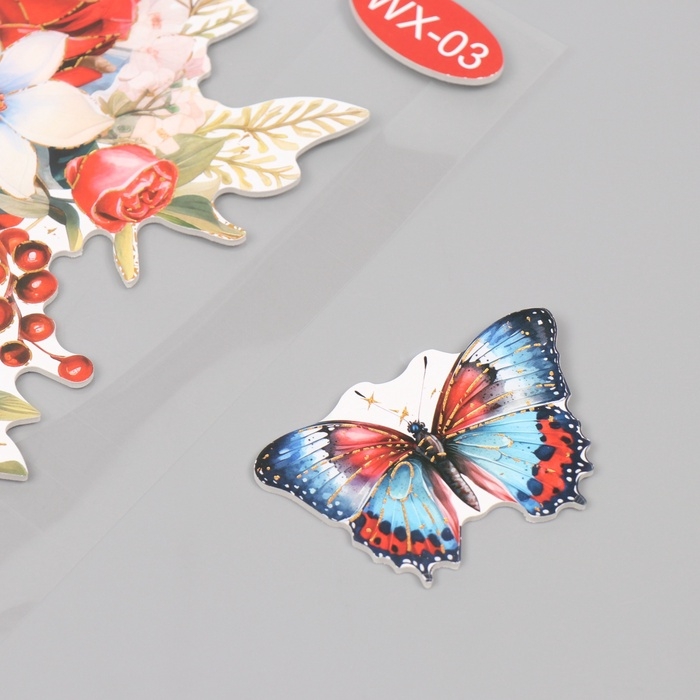 Наклейка пластик интерьерная "Летний букет" 40х31 см