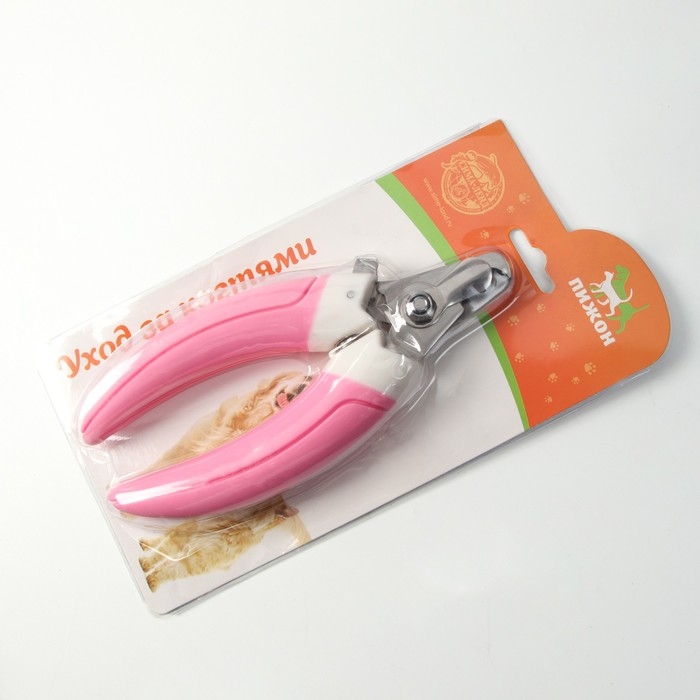 Когтерез боковой с 2 отверстиями, большой, розово-белый Когтерез боковой с 2 отверстиями, большой, розово-белый