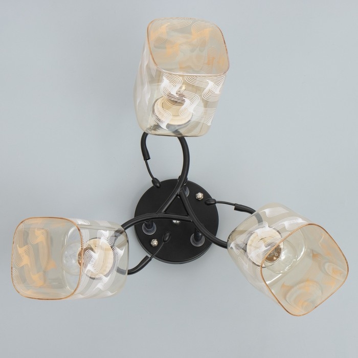 Люстра Люстра "Арнелла" 3хЕ27 40Вт чёрный 50х50х27 см BayerLux