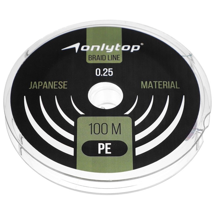 Шнур ONLYTOP universal X4, диаметр 0.25 мм, тест 17.5 кг, 100 м, тёмно-зелёный Шнур ONLYTOP universal X4, диаметр 0.25 мм, тест 17.5 кг, 100 м, тёмно-зелёный
