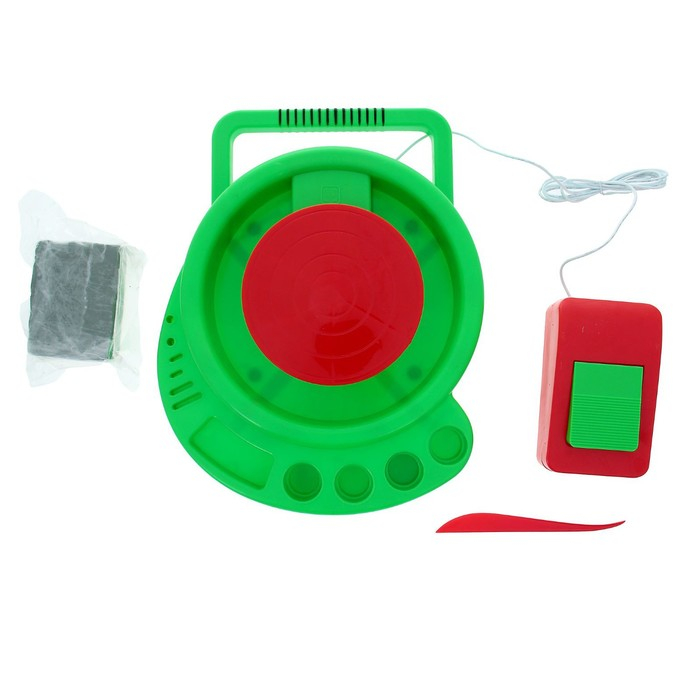 Набор с гончарным кругом «Цветочные горшки» голубая глина 36,5 х 25 х 7,5 см Набор с гончарным кругом «Цветочные горшки» голубая глина 36,5 х 25 х 7,5 см