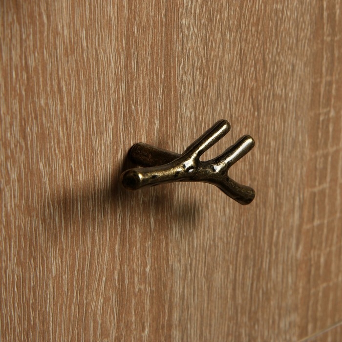 Ручка кнопка CAPPIO Ручка кнопка CAPPIO "Ветка", цвет старинная бронза