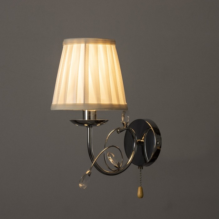 Бра "Венеция" 1x40Вт E14 хром 27х28 см.