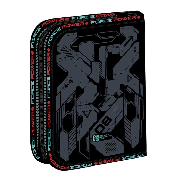 Пенал 1 секция, 133 х 200 х 35 мм, текстильный, Феникс Пенал 1 секция, 133 х 200 х 35 мм, текстильный, Феникс "Кибер" 65675