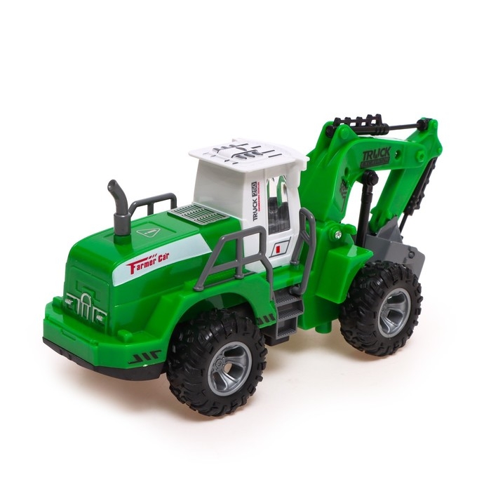 Экскаватор инерционный «Стройтехника», световые эффекты, подвижные детали, цвет зелёный Экскаватор инерционный «Стройтехника», световые эффекты, подвижные детали, цвет зелёный