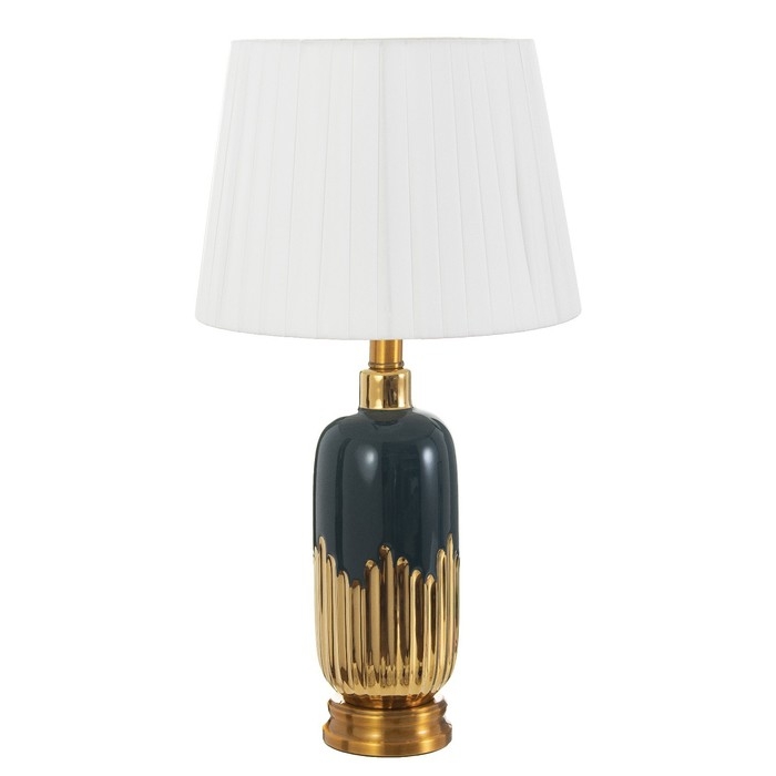 Настольная лампа Настольная лампа "Маэстро" Е27 40Вт сине-золотой 28х28х53 см RISALUX