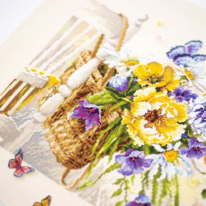 Набор для вышивания Набор для вышивания "Лето в корзинке" 38 х 28