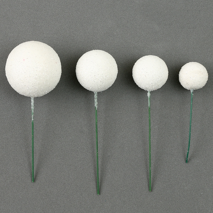 Набор топперов «Бусины», набор 20 шт., цвет белый Набор топперов «Бусины», набор 20 шт., цвет белый